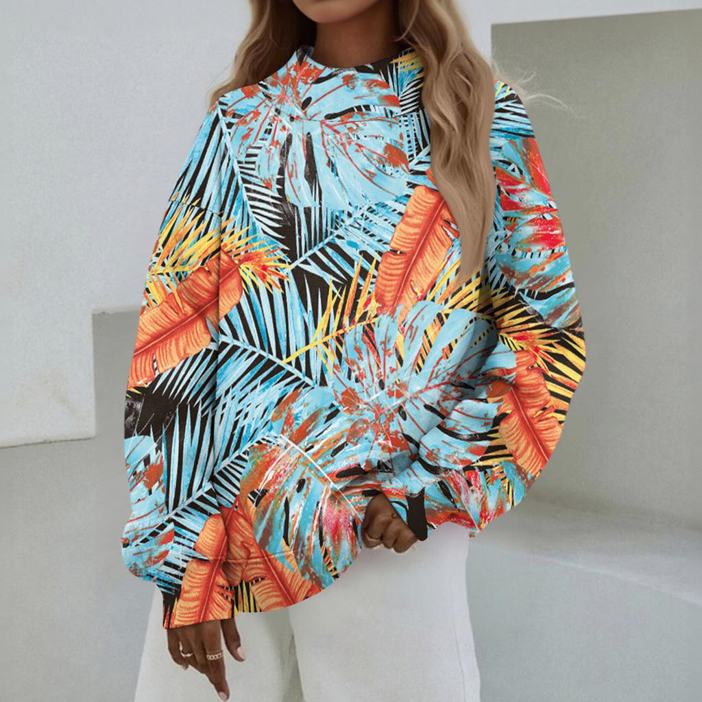 Mock Neck Sweatshirt Women Fall Comfort Oversized Sweatshirt Dressy Pullover Sweatshirts No Hood Cozy Turtleneck Tops