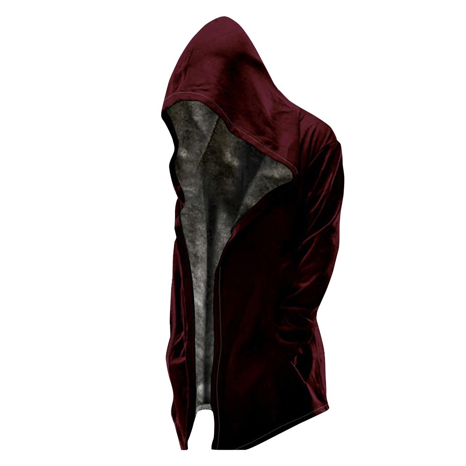 

Мужская однотонная бархатная утолщенная длинная куртка Мужская повседневная куртка на молнии большого размера XL винный