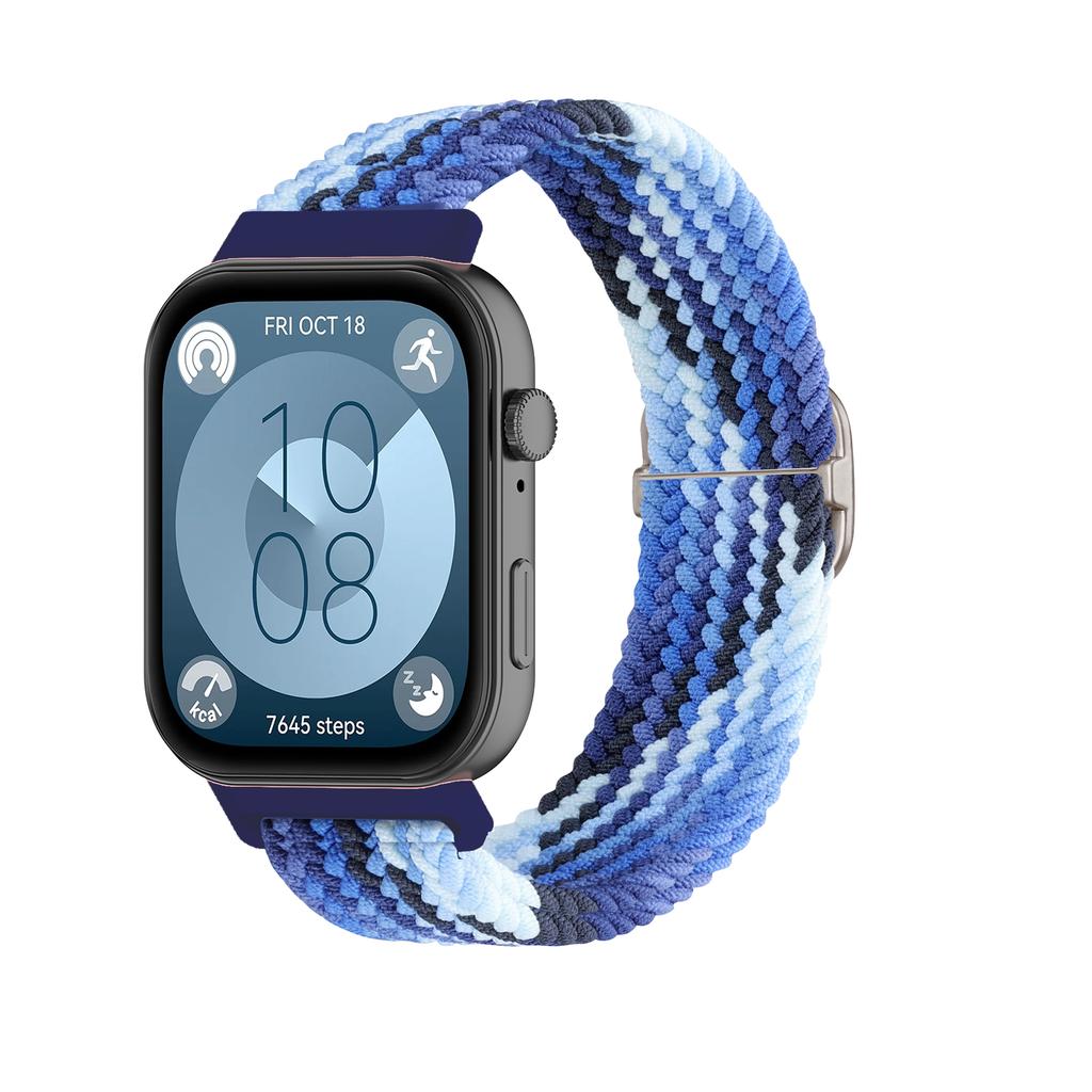 Armband für Huawei Watch Fit 3 4 pro Zubehör Verstellbares Sport Ersatz-Armband Geflochtenes Solo Loop Armband huawei fit3 4 Band