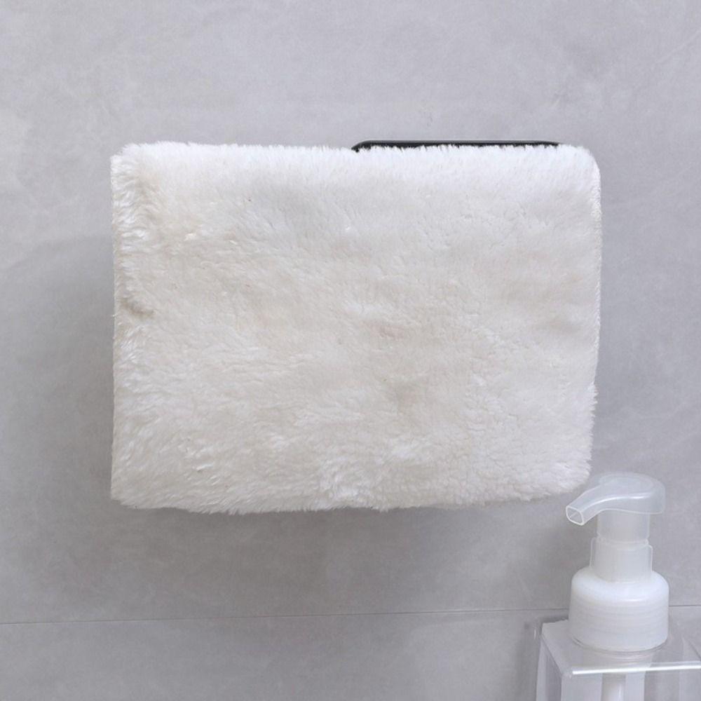 Wall Mounted Tissue Organizing Shelf Self-Adhesive Kitchen Storage Rack Toilet Paper Holder