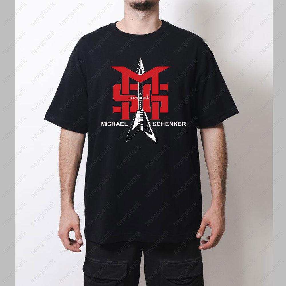 Michael Schenker Group T-Shirt Verkaufe Deine Seele Nicht Album Grafik T-Shirts Frau Mann Vintage Heavy Metal Musik Baumwoll Oberteile T-Shirt