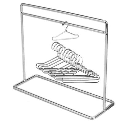 Doll Hanger Set of 10 Doll Doll Clothing Rack Rack, Hangers, Clothes, 1/6 BJD, Dress-up Clothes, (Silver)