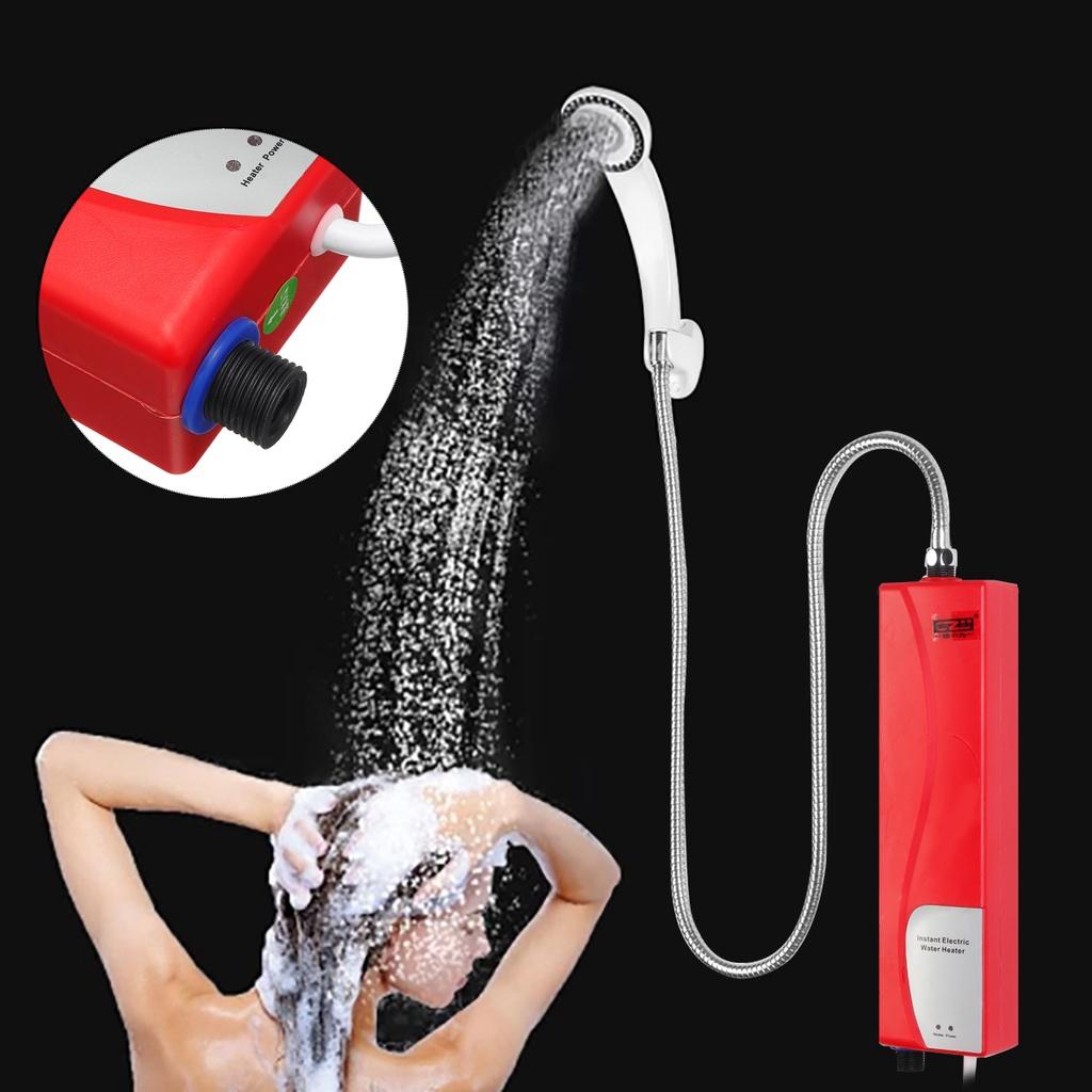 3000W Electric Water Heater Mini Tankless Instantaneous Water Heater Kitchen Bathroom Shower Hot Water Fast Heating