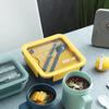 Portable Breakfast Cup 500ML Oatmeal Cup Cereal Nut Yogurt Mug Snack Cup Soup Mug Microwave with Lid Spoon for Kitchen Tools