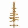 Wooden Christmas Tree with Stand Brown 90 cm Solid Pine Wood