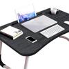 Kids Laptop Desk with Cup Holder Density Board Foldable Bed Table for Household Bedroom