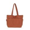 Simple literary tote bag women's new casual shoulder bag large capacity trendy handbag