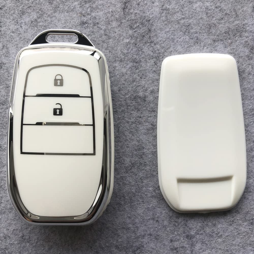 Kinotaka Toyota Exclusive Design TPU 2 Button Smart Key Case for New Yaris Harrier