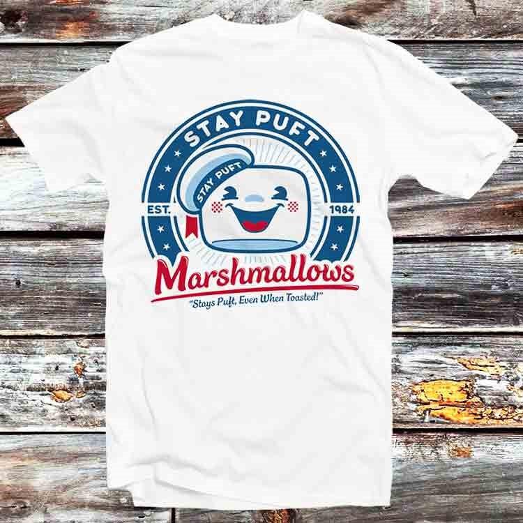

Stay Puft Ghostbusters 80s Cult Film Marshmellow T Shirt B558 3XL