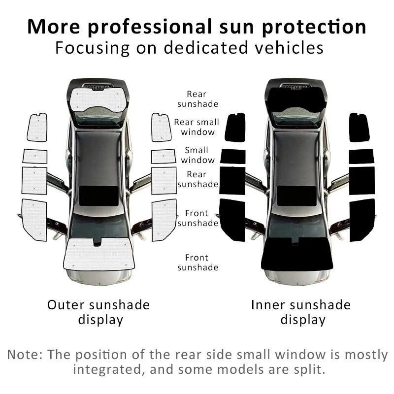 Car Full Covers Sunshades For Toyota RAV4 LWB Vanguard XA30 2006-2012 Protector Window Anti-UV Sun Parasol Window Accessories