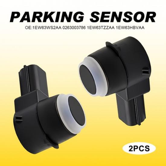 2Pcs Fits For Chrysler Dodge Jeep Ram 1500 2500 Backup Park Assist Rear Sensor