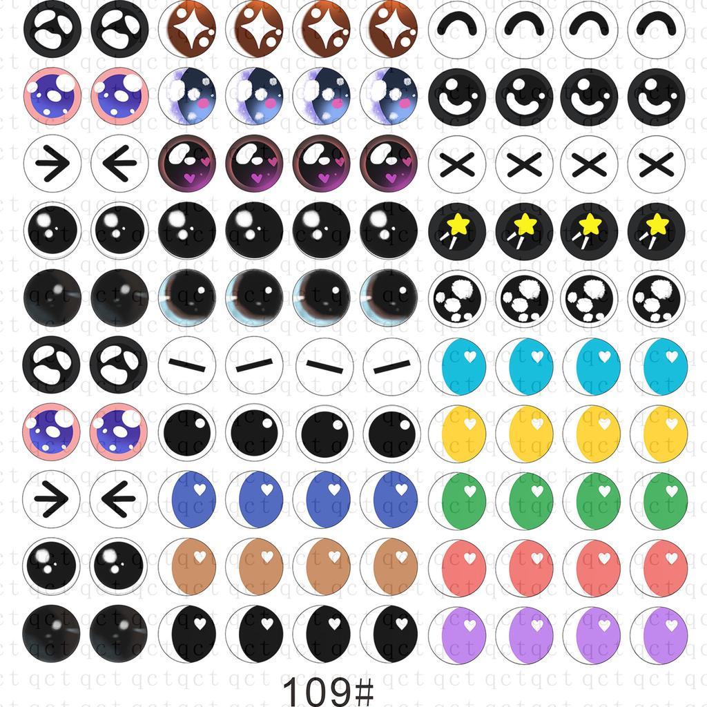 50Pcs 681012Mm Doll Glass Eye Round Dragon Cat Eyes In Pairs Flatback Cabochons Decoration Keychain Diy Accessories
