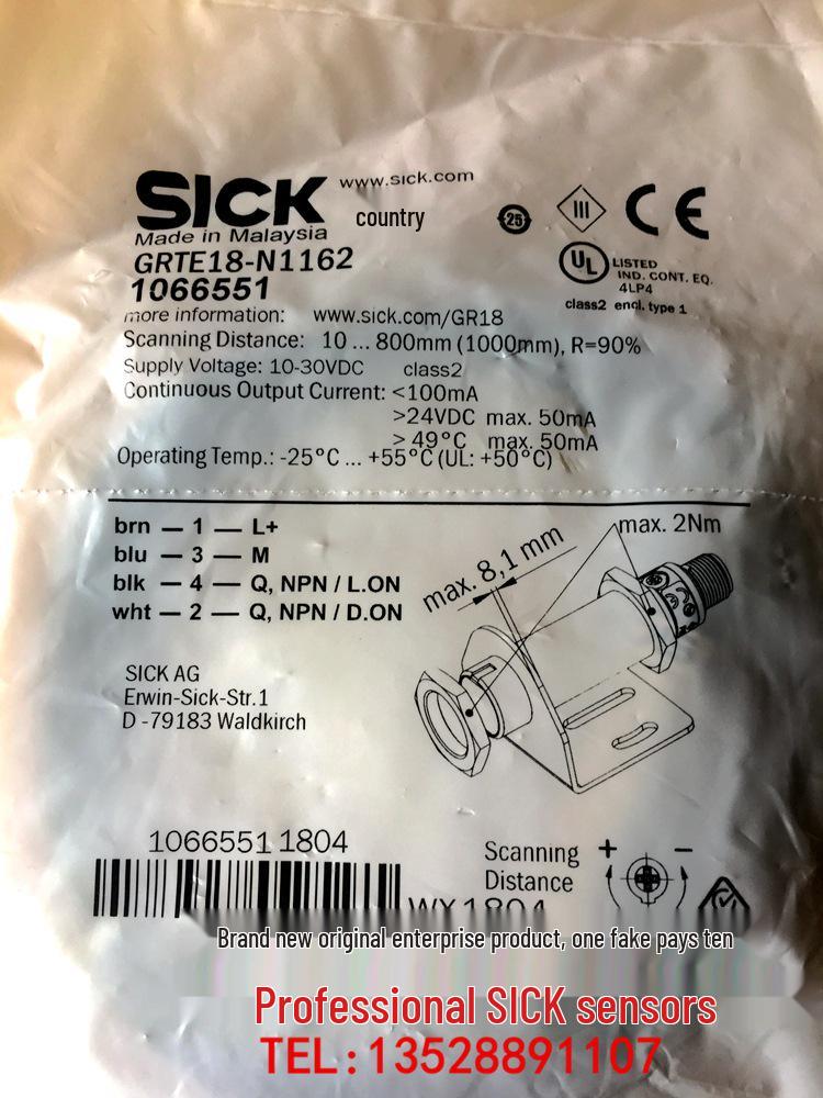 SICK Photoelectric Switch GRTE18 Series (N1162, P1162, P1167)