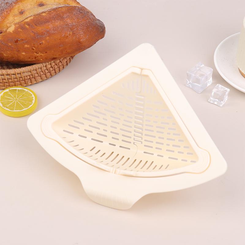 

Sink Food Catcher Corner Basket Magnetic Suction Drainage Triangle Drying Rack No-Drill Kitchen Cleaning Drain Baskets 1Pc білий