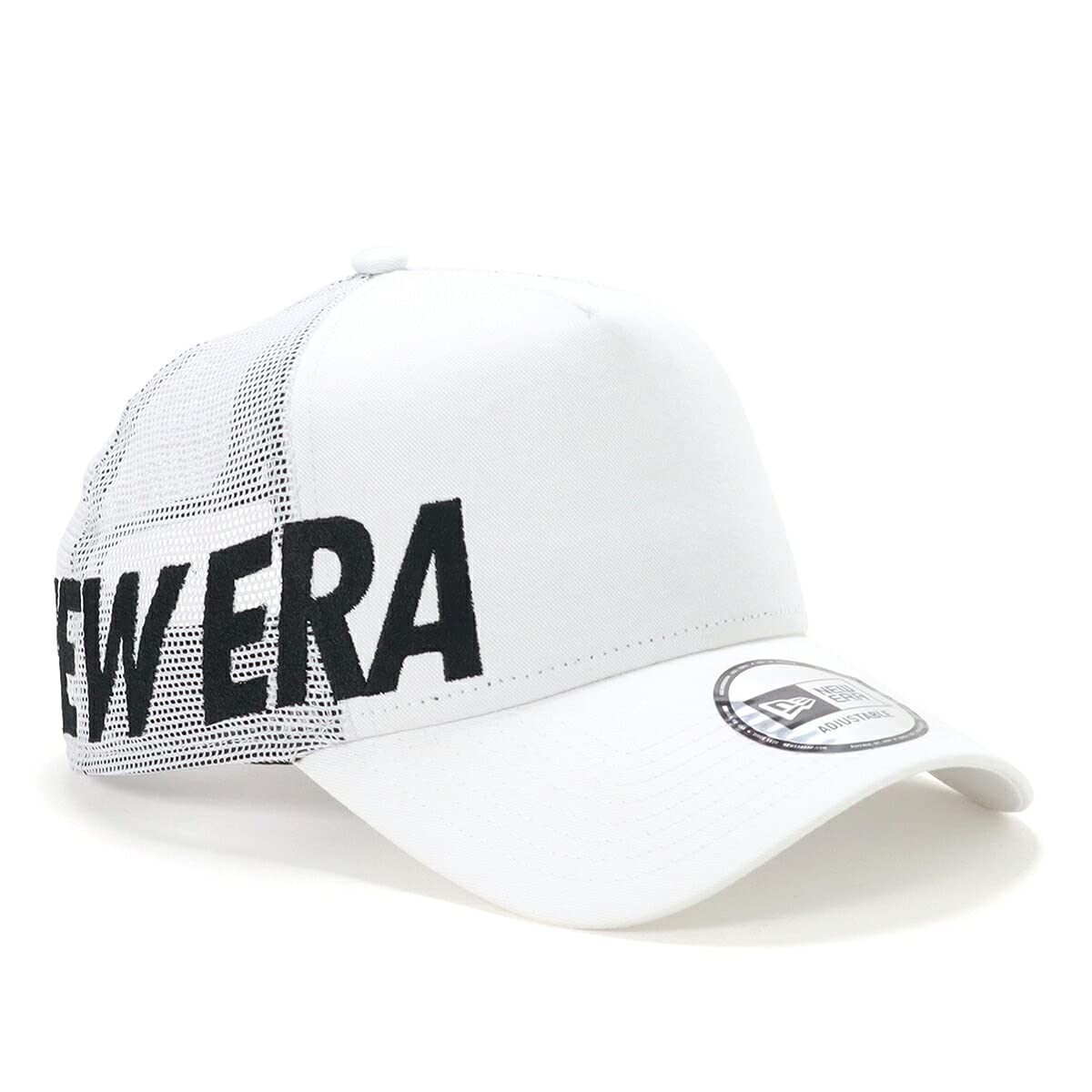 

Mesh Cap Hat ONSPOTZ Custom Made FREE 9Forty Trucker Essential [New Era] White/Black A-Frame