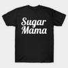 Asian Size Men Black Print T-shirt Sugar Mama Wt No-Cut Print Cotton Tshirt