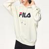 Fila Besticktes Logo Locker geschnittener Sport-Hoodie Herren-Hoodies Weiß F51U138298F-IV