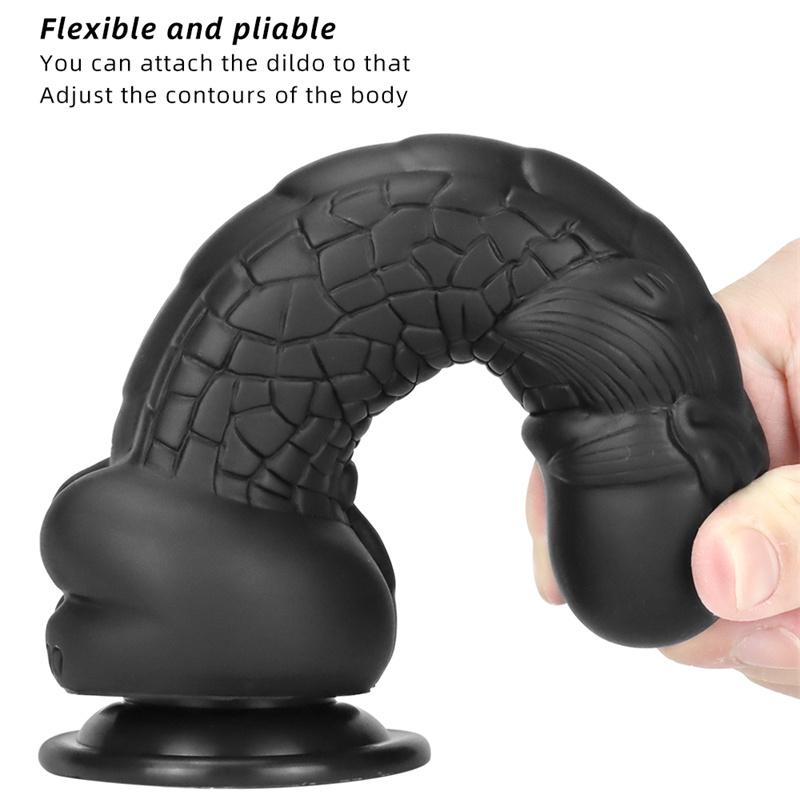 Anal Plug Female Soft and Shaped Stimulating Anal Dilatation Anal Silicone Penis Simulation Fake Penis Masturbation Device