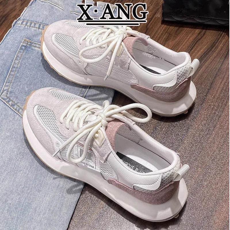 Leather waffle children versatile mesh breathable sneakers summer new hollow dad sandals