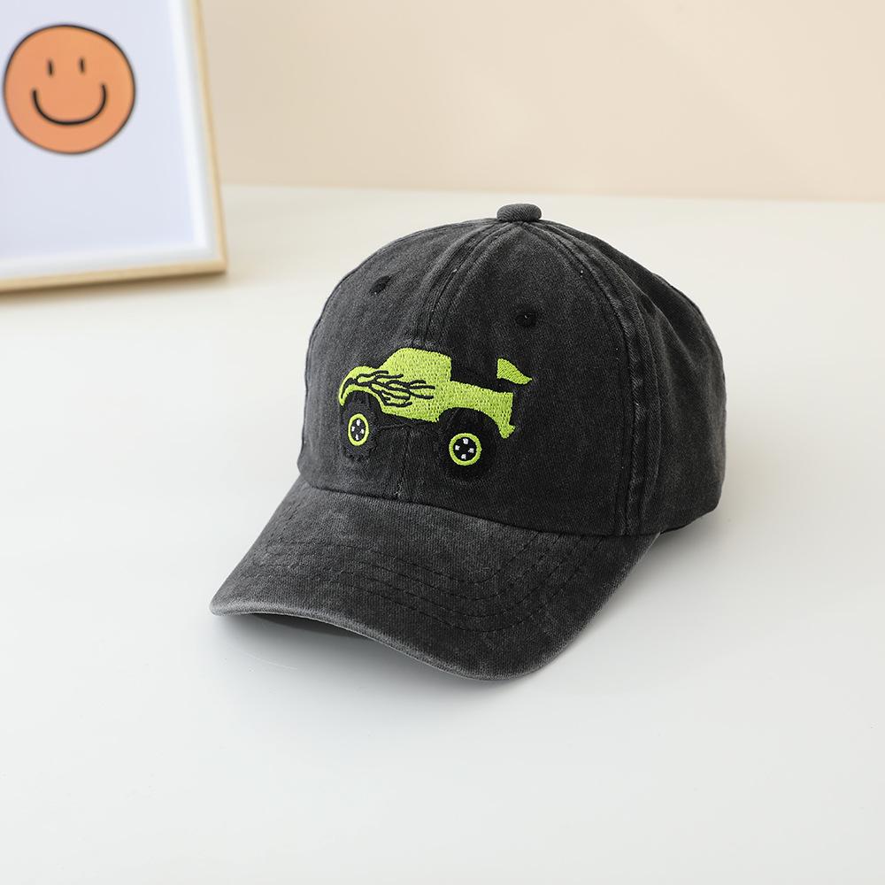 JYL TS DIY Pickup Truck Kids Cap Washed Vintage Baseball Hat Cotton