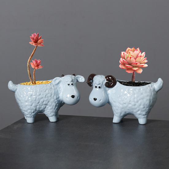 Cartoon Sheep Candle Holder Votive Tealight Candle Stand Living Room