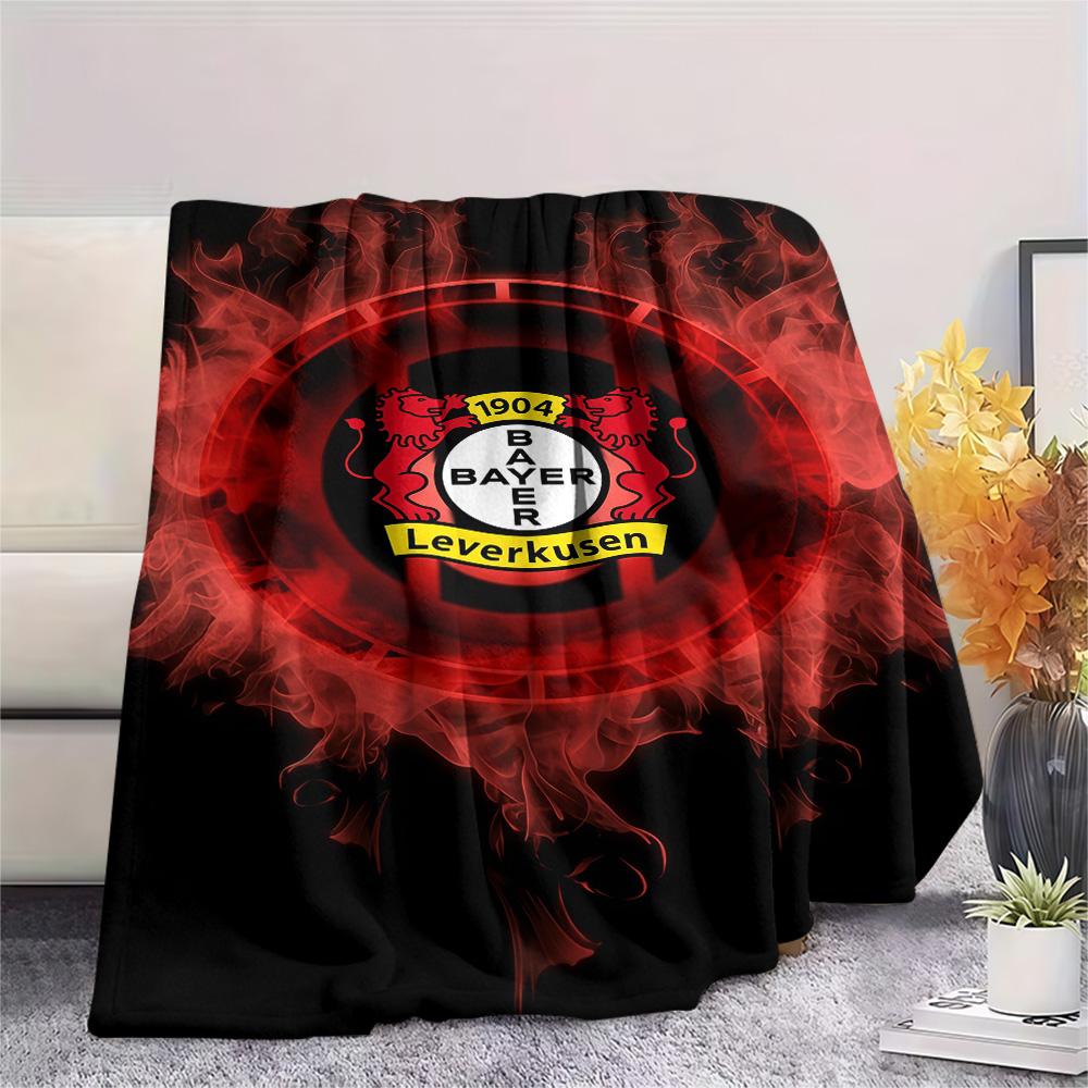 Bayer 04 Leverkusen logo Print FlAannel Blanket, High quality Comfortable for All Seasons, Home Decor, Warmth and Comfort