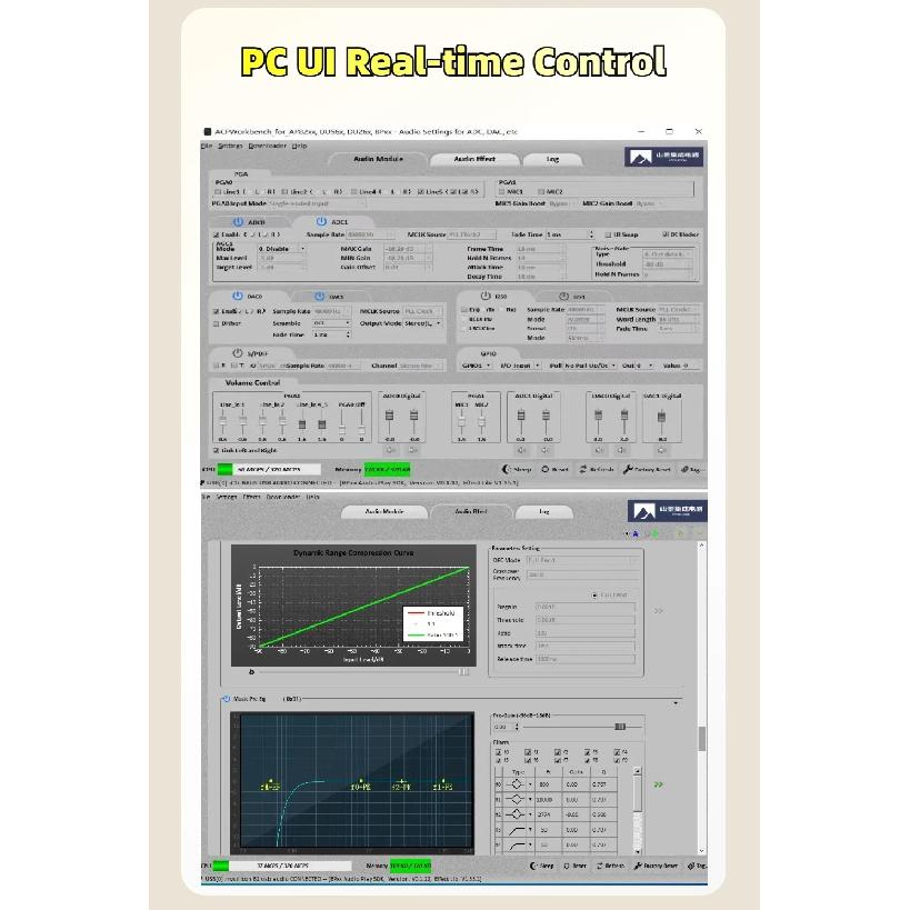 300W+300W TPA3255 High Power Amplifier Stereo PC UI DSP Amplifier Desktop Class D BRU5