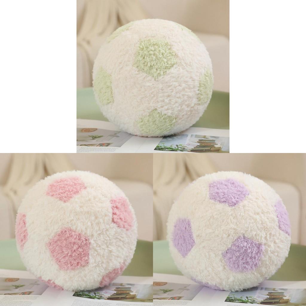 Football Round Coloured Plush Toy Stuffed Doll Room Cartoon Decoration Gift Kids
