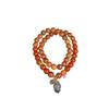 Jingxi Crystal Red Agate & Pear Wood Double Loop Bracelet - DIY Creative Mix & Match in New Chinese Style
