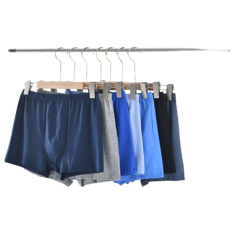 Men's Underwear Cotton Flat Cornered Middle-aged and Elderly Plus Size High Waist Loose Shorts