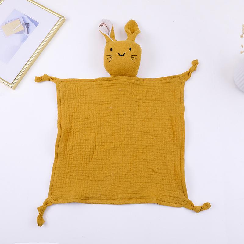 

Мягкое полотенце для успокоения новорожденного ребенка, муслиновое хлопковое одеяло-комфортер, куклы для сна, детская мода, игрушка для сна, успокаивающее полотенце, слюнявчик