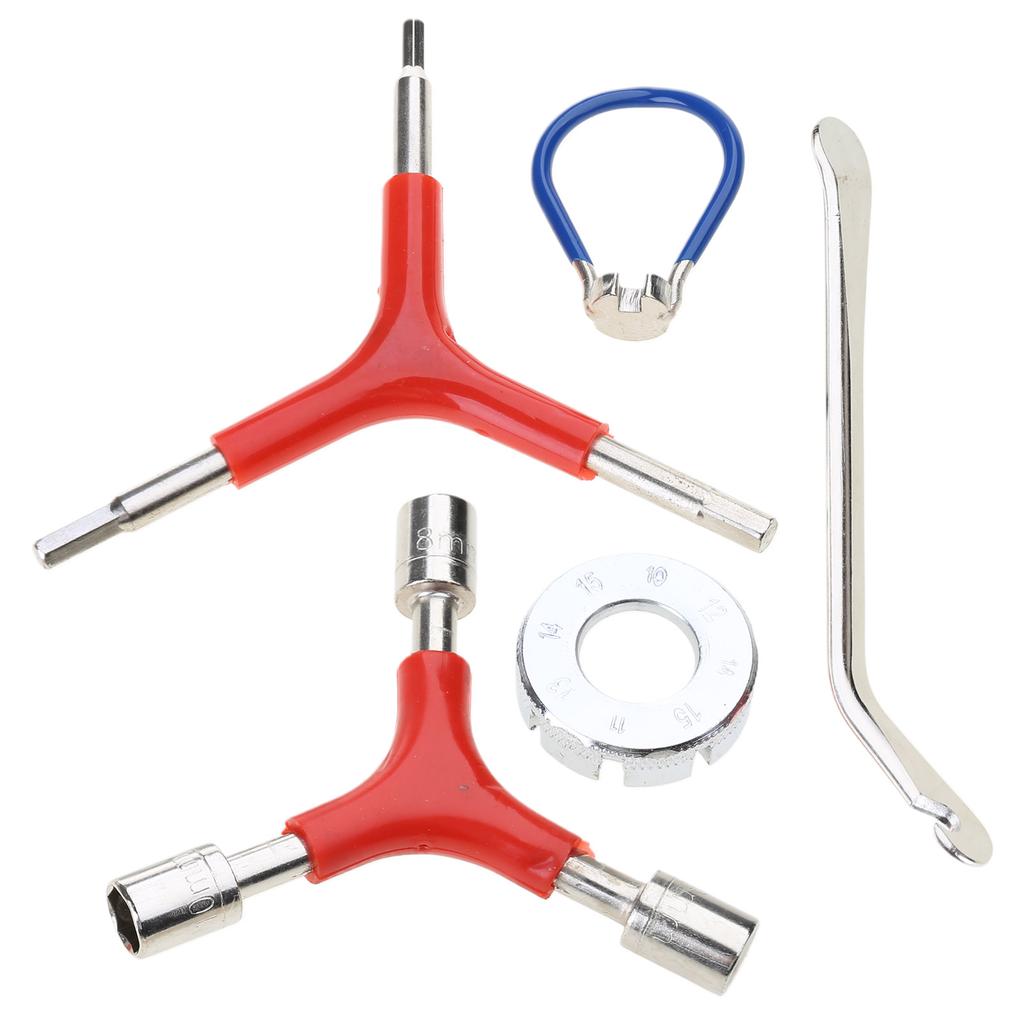 Speichenschlüssel Fahrräder Stahl Speichenspanner Fahrräder Set Fahrräder Werkzeug Nippelspanner Speichennippelspanner für Fahrräder