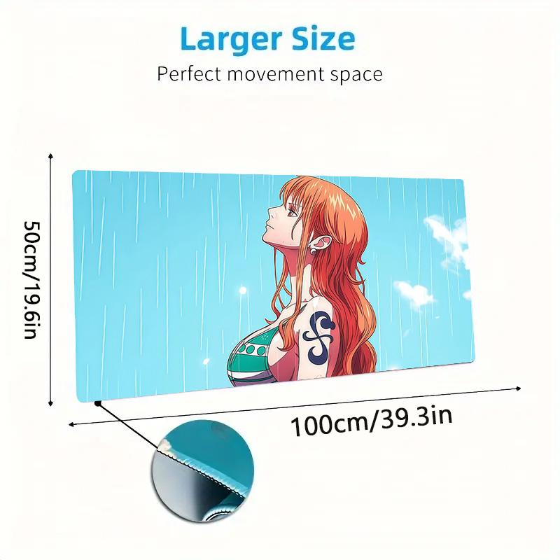 Nami Print Cushion Non-slip Laptop Tablet Big Mousepad XXL Mat Mini PC Playmat With Lock Edge
