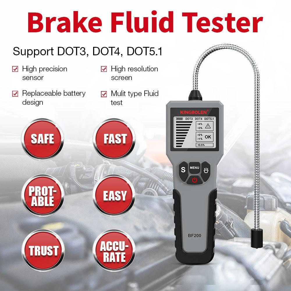 Auto Brake Fluid Tester Digital Car Brake Oil Tool BF100/BF200 DOT3 DOT4 DOT5.1 LED Indicator check Display Auto Oil tool