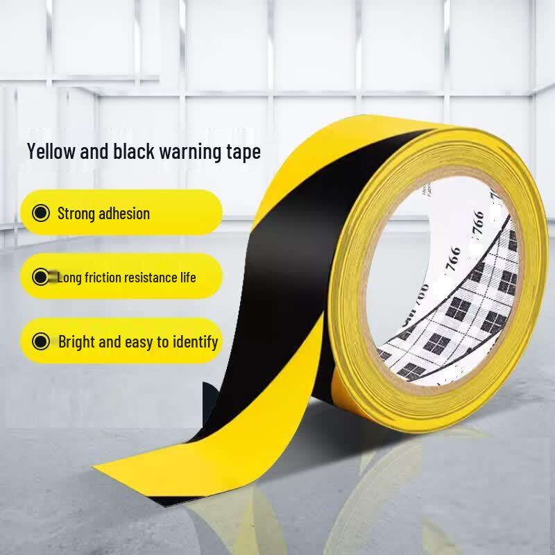 SOXW Yellow & Black PVC Safety Floor Marking Tape