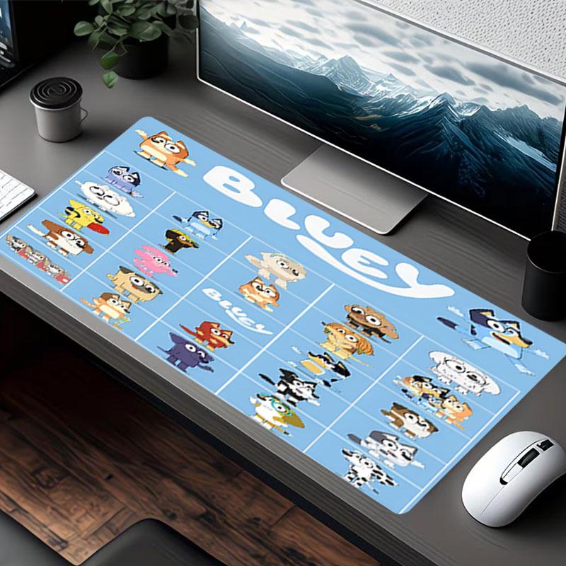 Bluey Print Mouse Pad, for Keyboard Pad Laptop PC Mat for Office Home Use, Desk Decor, Perfect Birthday Gift for Gamers
