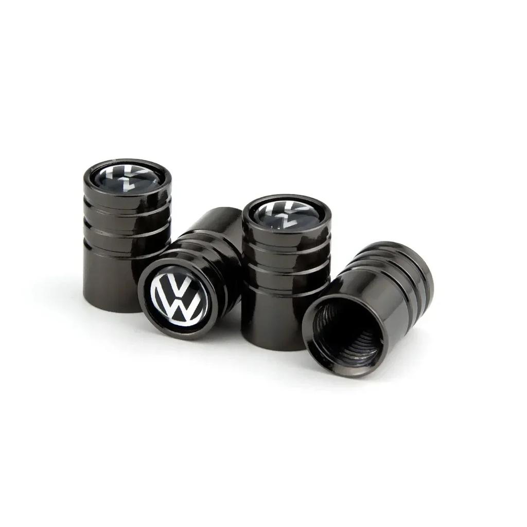 Für VW Neue 4 Stück Rostschutz Auto Rad Reifen Ventil Schaftkappen Abdeckung Für Volkswagen Rline GTI Golf Bora Scirocco POLO Sharan Sa