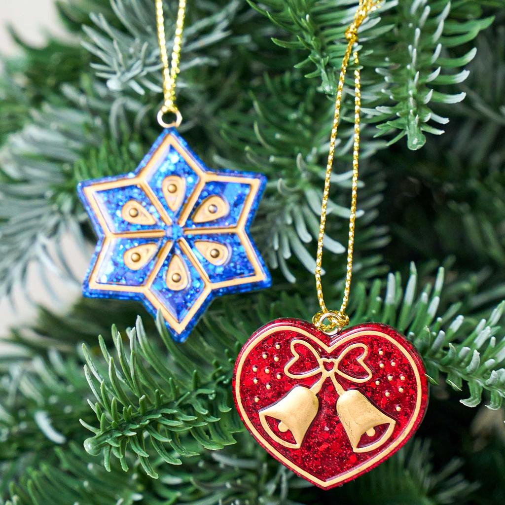 Christmas Tree Listing Silicone Mold DIY Snowflakes Angel Bell Crafts Making Plaster Resin Pendant Keychain Molds Home Xmas Deco