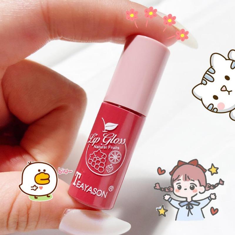 Dudu Lip Gloss Colorless Transparent Lip Gloss Bright Crystal Lip Gloss Glass Lips Fine Glittering Pearl Light Band Shiny Jelly