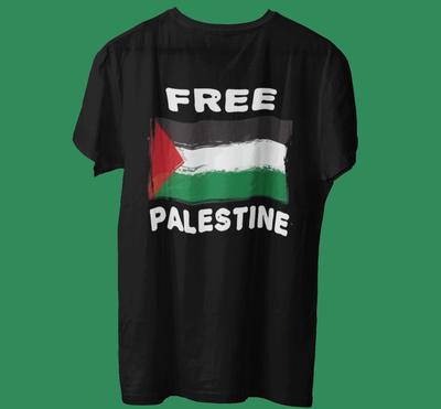 Free Palestine T-Shirt Save Gaza Solidarity Palestinian Flag Freedom Peace Tee