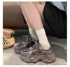 Damen Mesh Plateau Sneaker mit dicker Sohle - Herbst 2025 Vielseitiger Stil, kleine Größe, höhenverstärkende Freizeitschuhe.