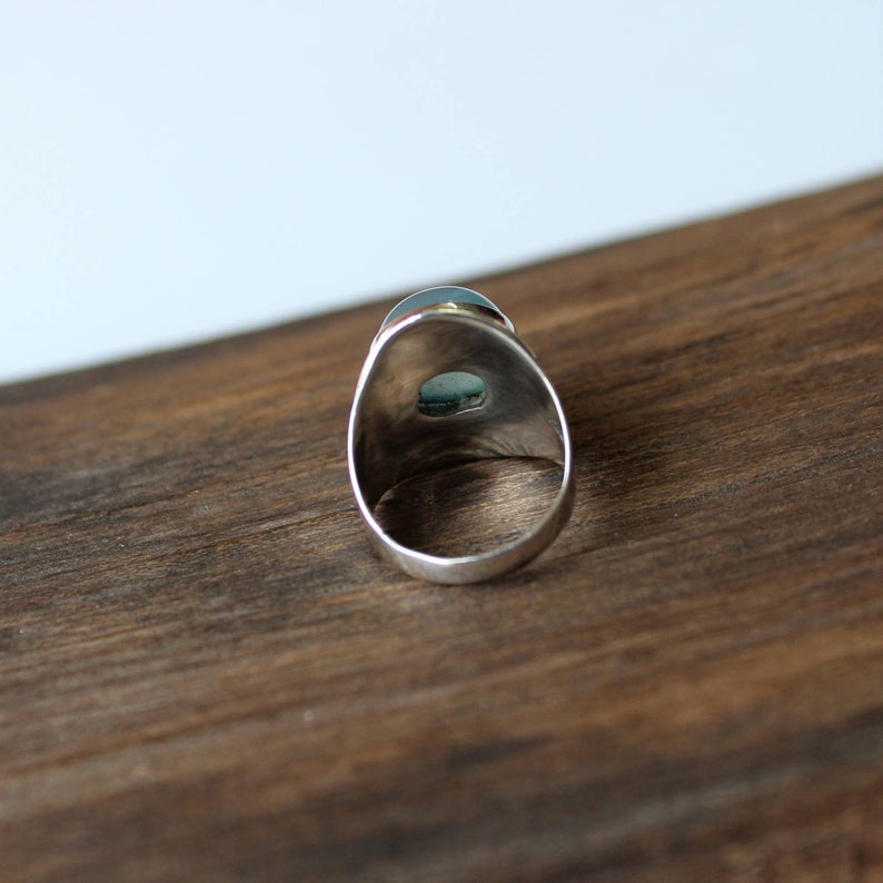 925 Sterling Silver Ring, Aqua Chalcedony Ring, 925 Sterling Silver Ring, Fine Gemstone Ring, Thanksgiving Gift, Handmade Jewelry,
