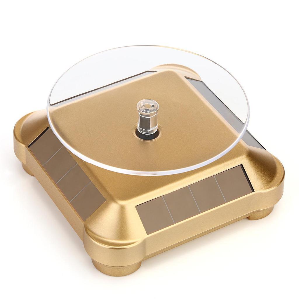 Solar-Powered Baoding Dual-Use Display Stand Turntable for Jewelry and Rotating Platform