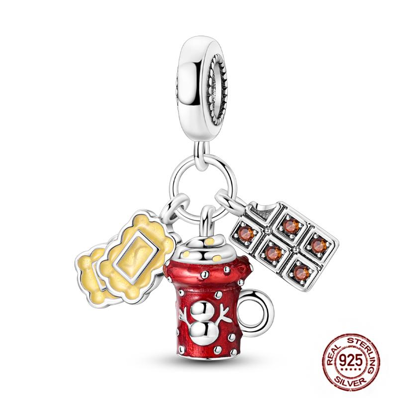 Rose Gold Yellow Charms Copper Sunflower Leopard Firefly Beads Fit Original Bracelet Luminous Charmdiy Jewelry Gift