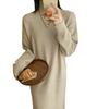 Long Sweater Skirt Autumn and Winter New Lazy Wind Pullover Thickened Large Size Base Loose Knitted Dress Women