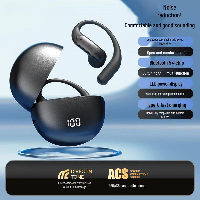 

M118 Air Conduction Wireless Sports Earbuds - Open-Type, Painless Fit for Running