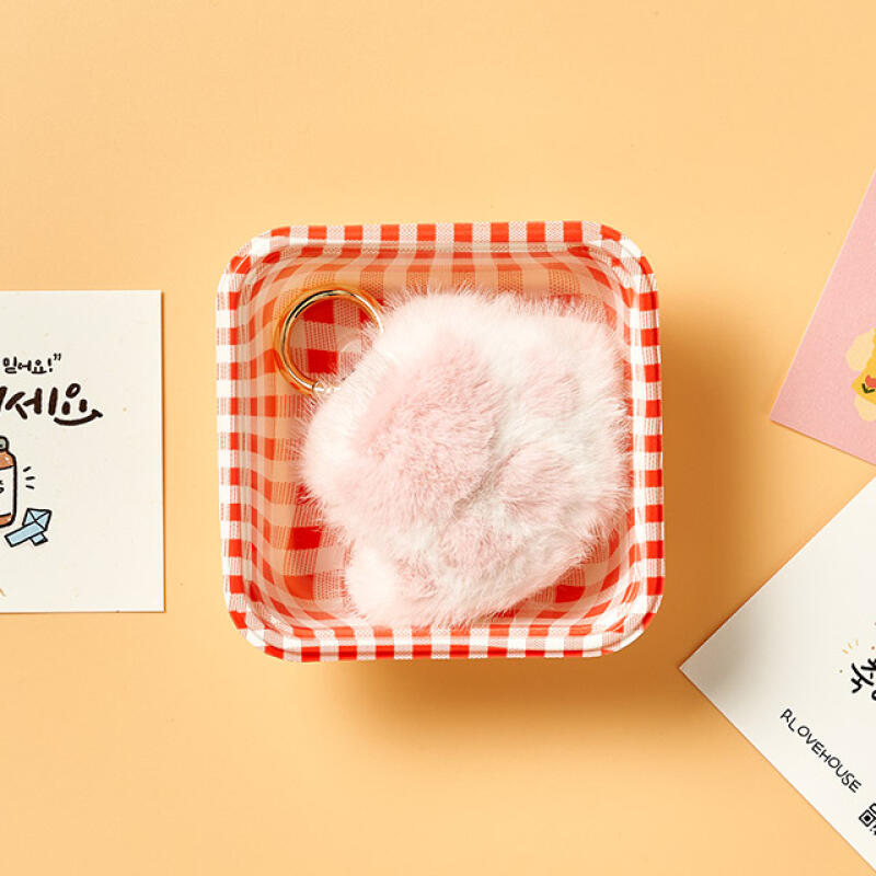 Lucky Cat Paw Keychain + Message Card + Checkbox