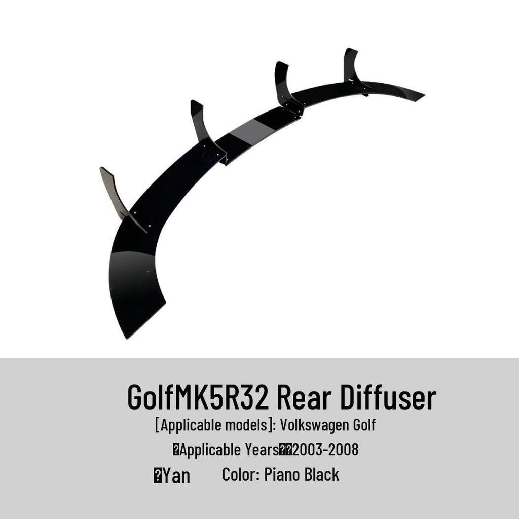 Volkswagen Golf MK5 GTI/R32 Custom Kit: Heckspoiler, Frontlippe, Dachspoiler, Seitenschweller, Heckdiffusor.
