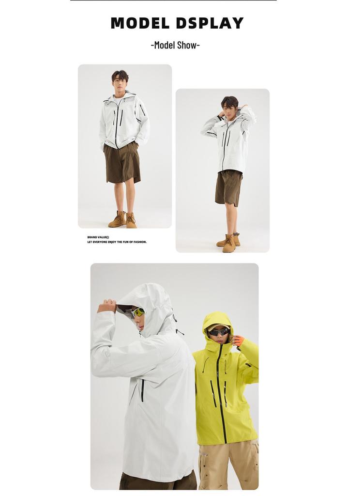 7th Gen Waterproof Windproof Breathable Unisex Mountaineering Jacket with Taped Seams for Outdoor Tibet Travel.
