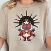 Cute Dark Lamb Cartoon T-Shirt, Cult of The Lamb Merch, Cult of the Lamb Shirt, Lamb Game Shirt, Indie Game Shirt